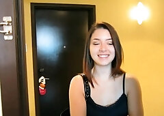 Sinful brunette Lizaveta K caresses sissy