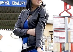 Cute teen fuck a stranger's prick