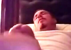 El Fuego Jacking Off In A White T-shirt