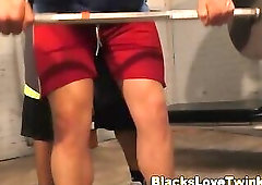 Ebony bear sperms whitey with his big dick