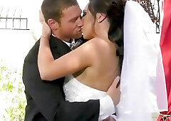 Bride has her cock sucked