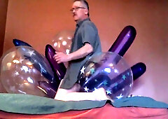 Clear Balloon Cluster Fuck And Pop! Oldie But Goodie