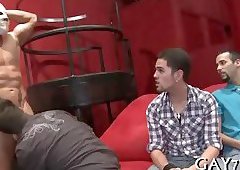 Horny gay boys at party