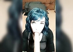 Hawt Punk Chick Cums Home From The Gym Begging to Suck It [Girlfriend Experience] *Sloppy Ahegao*