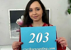 Chubby girl tries her luck at the casting