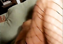 Clown faced cum addict in fishnets eats spit and her ass juice