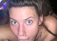 Blonde and brunette lesbians licking and sucking pussy