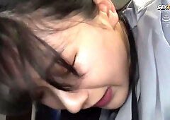 Japanese Babe caught by surprise & have sex
