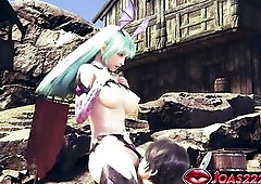 Darkstalkers Morrigan Anime CG – Juicy Vagina Licking, Close Up Fingering Climax With Squirt In Chick Choose two