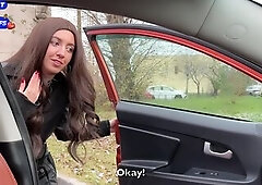 Alternative Hotty Late For Festival and Lets Taxi Driver Screw Her For Discounted Ride