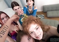 RIM4K. Hawt gals fantasy about ass fucking