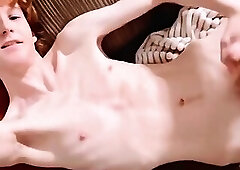 Me when I was younger with long hair wanking and cumming (1)