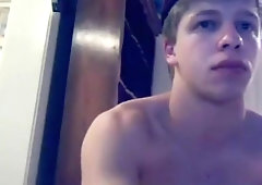 Cam Cute Boy Swallows His Cum