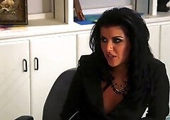 Barbara Summer and Brooke Banner scissor and lick each other's slick pussies until they climax