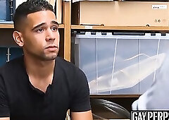 Security officer destroys young Latino shoplifters ass