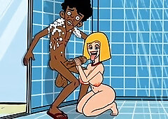 Sex in the shower, milf shower