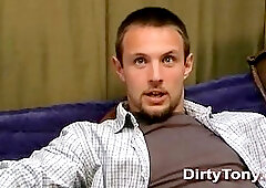 Raunchy Gay Jerking Off And Gets Handjob