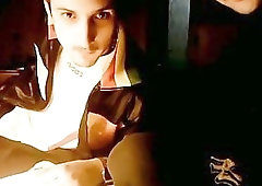 Spanish friends jerking together