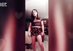 Lisa takes her underpants off