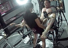 Belt On Stories - I MAKE him Cum in my throat 4 times from a Pegging oral-job. 4 cameras 4K