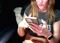 Busty MILF with Amazing Boobs Teases in Car