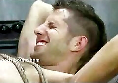 Strong gay soldier punished by officer