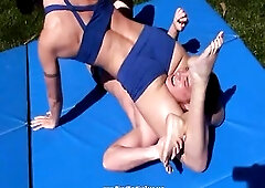 See Wenona vs Cameron on now! - Wenona, Wrestling, Mixed Wrestling Porn