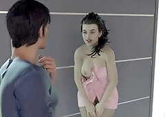 Husband shows off his stunning hot wife’s nude body to their guest