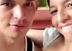 Daniela Duran behind the scenes shooting a sex scene