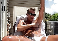 Masturbating In My Backyard & Eating My Own Cum - Full Video