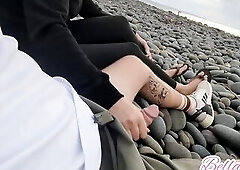 We Almost Got Caught - Risky Beach Sex (juicy Lousie)