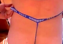 Dressing thong Sissy tv