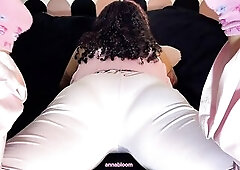 I’m lying relaxed on my daybed in constricted pink leggings and large pants, the outline of my pants clearly marking throughout the fabric. I stay q