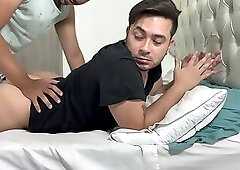 My stepdad penetrates my ass when I stay in his room when his wife is not home