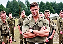 Muscle guys wrestle suck and fuck in mud