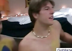 Few amazing college hunks getting hazed