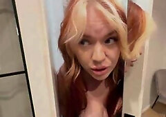 Date night gets likewise hawt to expect until we’re home. We slide into the restaurant biffy, lock the door, and that babe drops to her knees in her