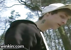 Cute European twinks fucking and jerking dick