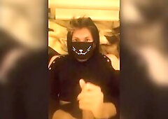 Hawt Femboy Shows Off, Plays With His Beloved Buttplug And Cums On His Own Face :three