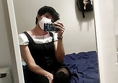 Crossdress, masturbate