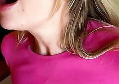 Sexy blonde with nice tits Luna Lollipooop gets her shaved pussy pounded