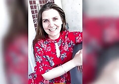Glamorous neighbour in a red suit - spouse cheats on his wife - Lovessie