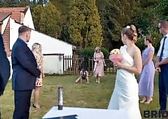 BRIDE4K. Hot Bride with nice tits is having a kinky sex with a groom. Hot sex with Andrea & Falco White