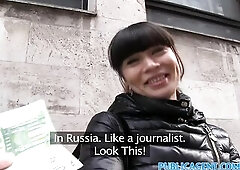 PublicAgent hot Asian babe fucks stranger for money