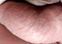 Sissy ball sack sluggishly doing a slither dance