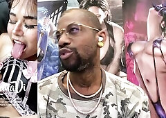 Marvelous Freckled Transgender Gal Cumming All Over Her Glamorous Face