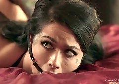 Bitch in cage Katrina Jade does everything her master desires