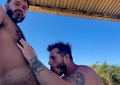 Caught gargling on the beach