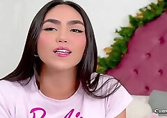 Gorgeous Brunette Plays Her Cute Pussy on Webcam