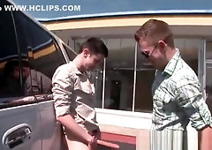 Horny gay gets fuck in public part2